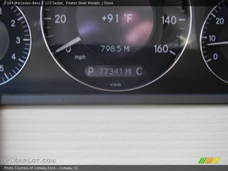 Pewter Silver Metallic / Stone 2004 Mercedes-Benz E 320 Sedan
