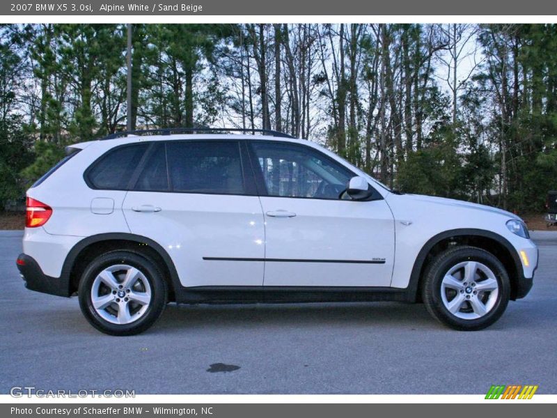 Alpine White / Sand Beige 2007 BMW X5 3.0si