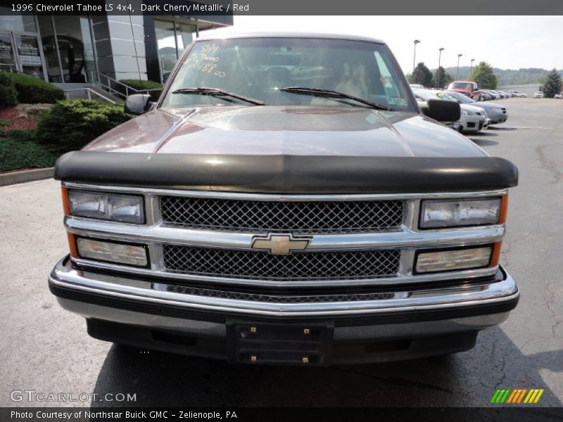 Dark Cherry Metallic / Red 1996 Chevrolet Tahoe LS 4x4
