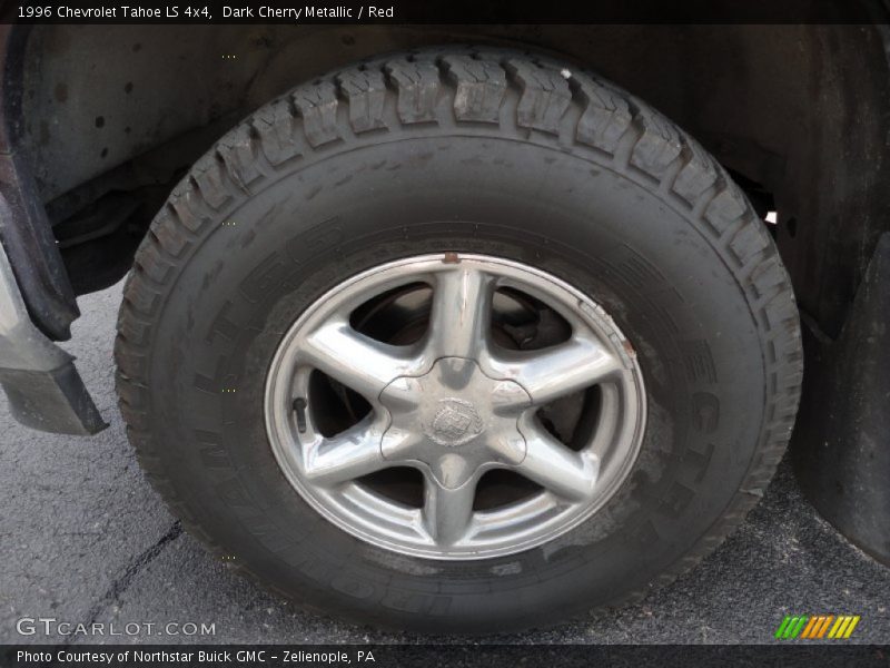 Dark Cherry Metallic / Red 1996 Chevrolet Tahoe LS 4x4