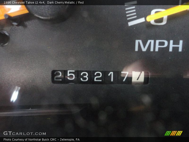 Dark Cherry Metallic / Red 1996 Chevrolet Tahoe LS 4x4