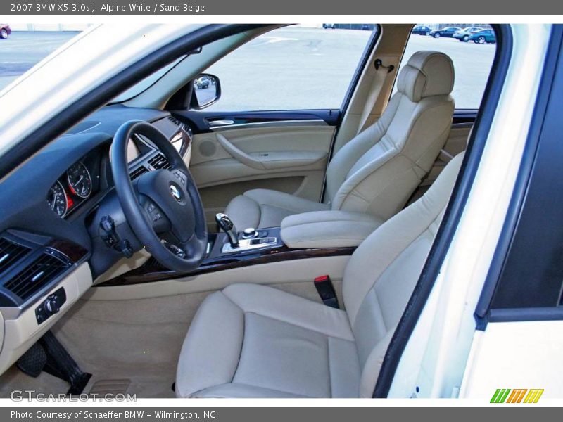 Alpine White / Sand Beige 2007 BMW X5 3.0si