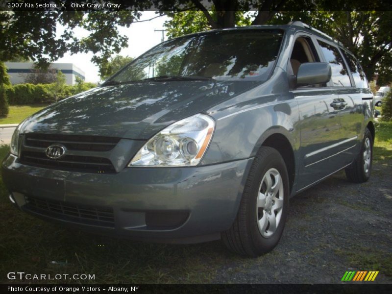 Olive Gray / Gray 2007 Kia Sedona LX