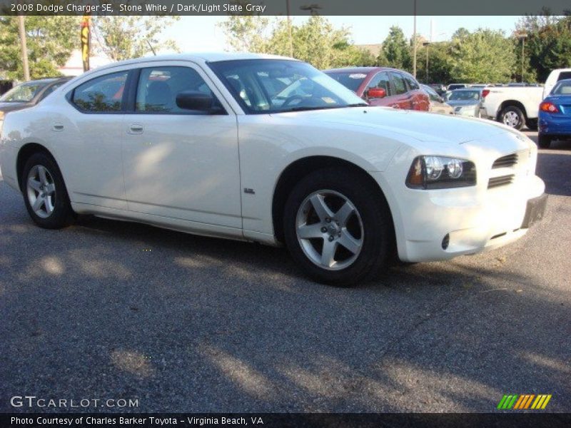 Stone White / Dark/Light Slate Gray 2008 Dodge Charger SE