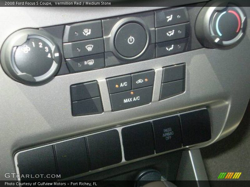 Vermillion Red / Medium Stone 2008 Ford Focus S Coupe