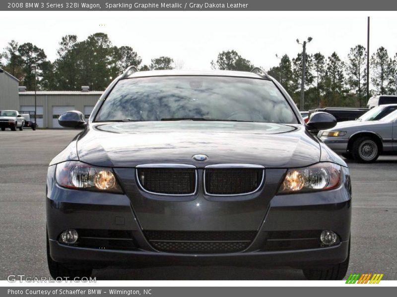 Sparkling Graphite Metallic / Gray Dakota Leather 2008 BMW 3 Series 328i Wagon