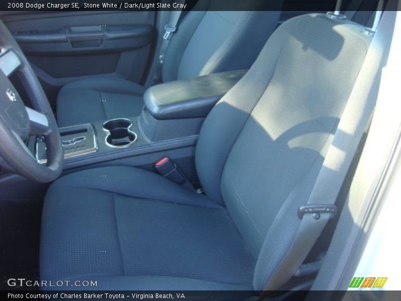 Stone White / Dark/Light Slate Gray 2008 Dodge Charger SE