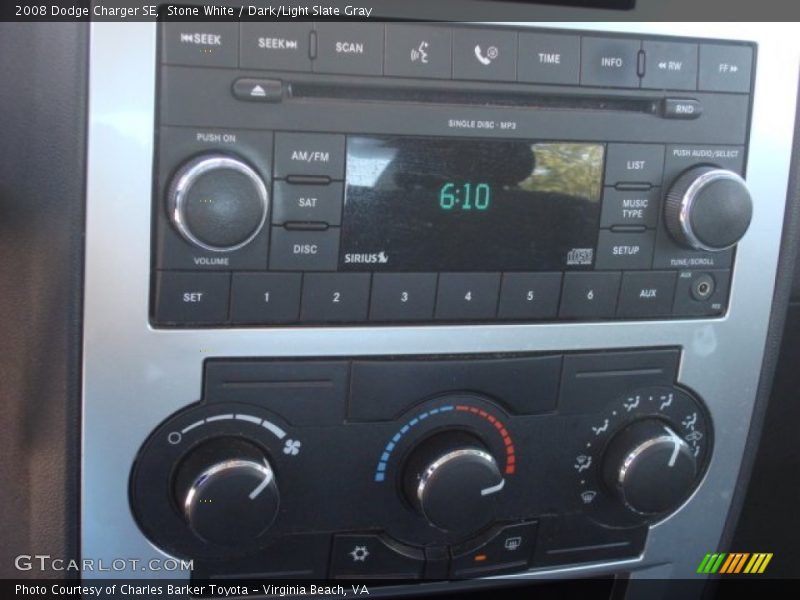 Stone White / Dark/Light Slate Gray 2008 Dodge Charger SE