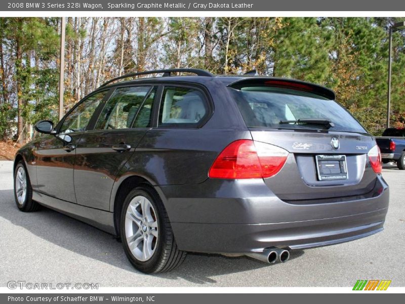 Sparkling Graphite Metallic / Gray Dakota Leather 2008 BMW 3 Series 328i Wagon