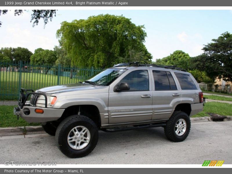 Bright Platinum Metallic / Agate 1999 Jeep Grand Cherokee Limited 4x4