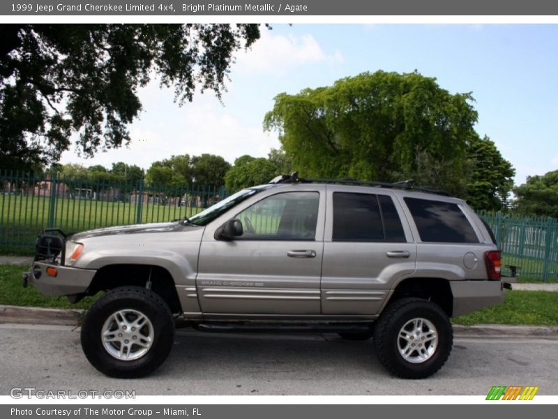 Bright Platinum Metallic / Agate 1999 Jeep Grand Cherokee Limited 4x4