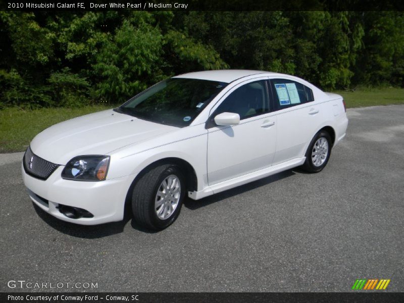 Dover White Pearl / Medium Gray 2010 Mitsubishi Galant FE