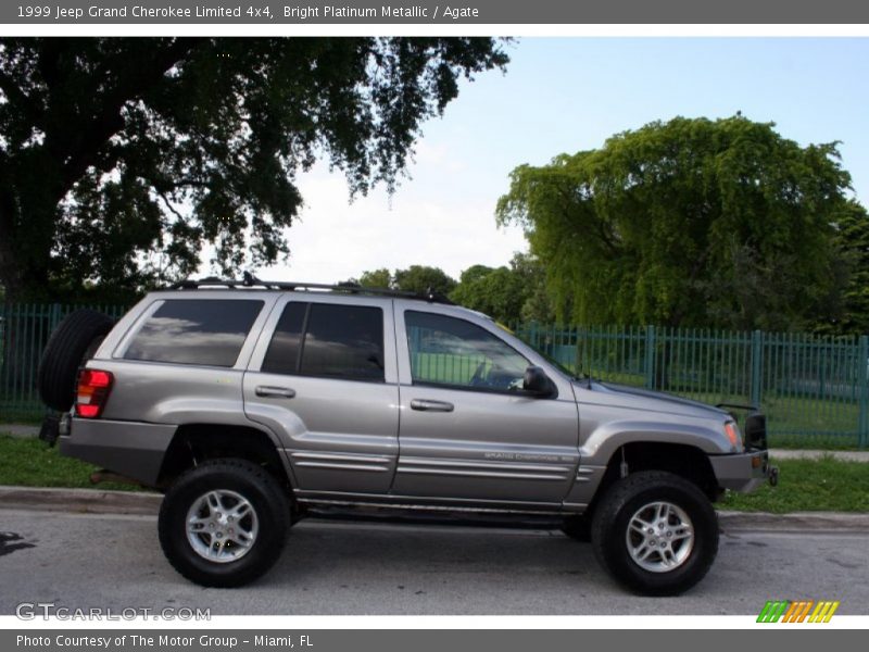 Bright Platinum Metallic / Agate 1999 Jeep Grand Cherokee Limited 4x4