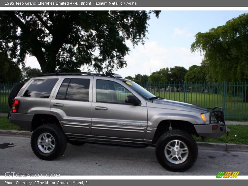 Bright Platinum Metallic / Agate 1999 Jeep Grand Cherokee Limited 4x4