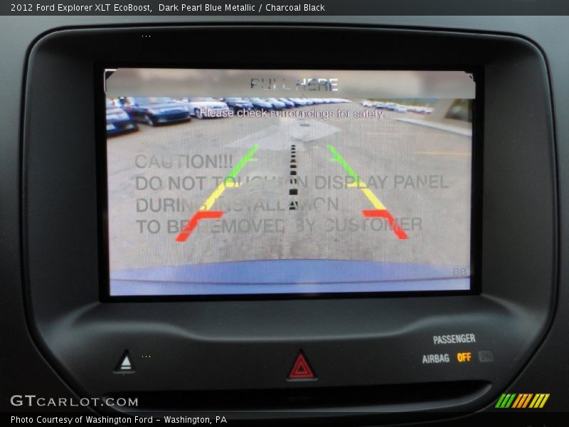Dark Pearl Blue Metallic / Charcoal Black 2012 Ford Explorer XLT EcoBoost