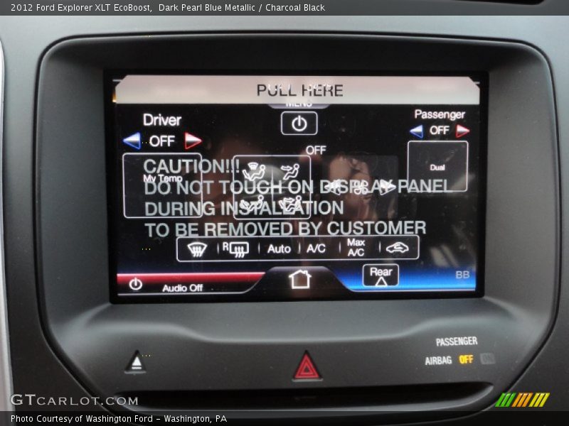 Dark Pearl Blue Metallic / Charcoal Black 2012 Ford Explorer XLT EcoBoost