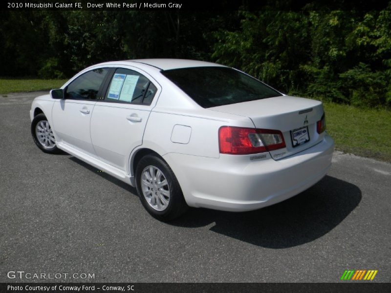 Dover White Pearl / Medium Gray 2010 Mitsubishi Galant FE