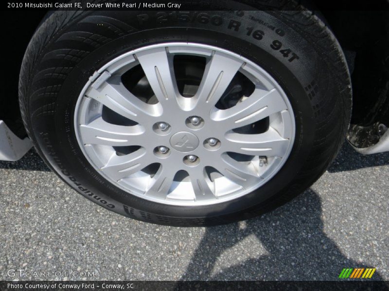 Dover White Pearl / Medium Gray 2010 Mitsubishi Galant FE