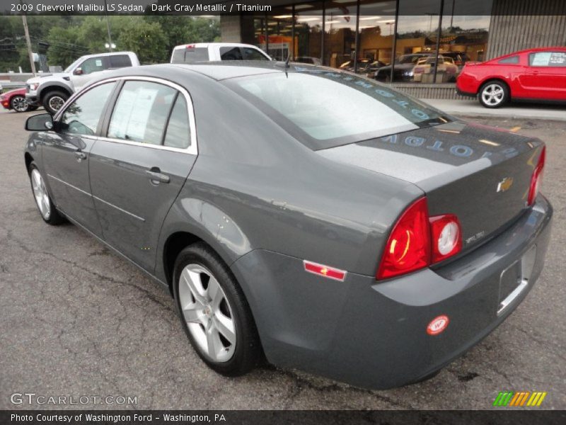 Dark Gray Metallic / Titanium 2009 Chevrolet Malibu LS Sedan