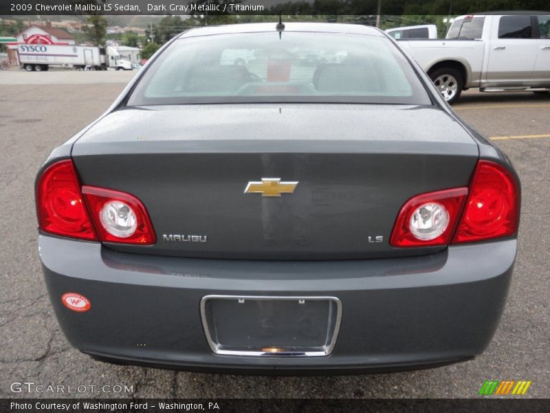 Dark Gray Metallic / Titanium 2009 Chevrolet Malibu LS Sedan