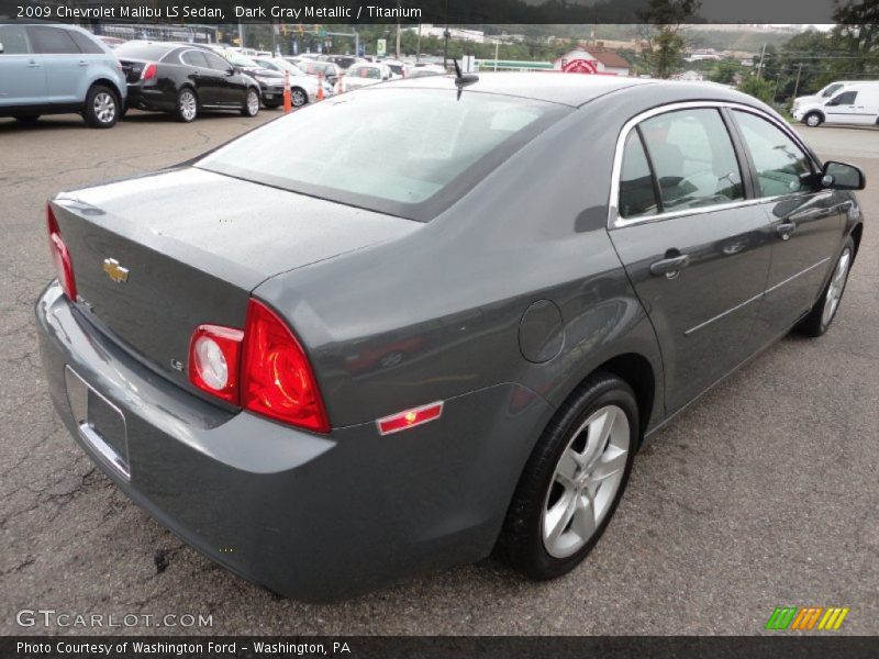 Dark Gray Metallic / Titanium 2009 Chevrolet Malibu LS Sedan