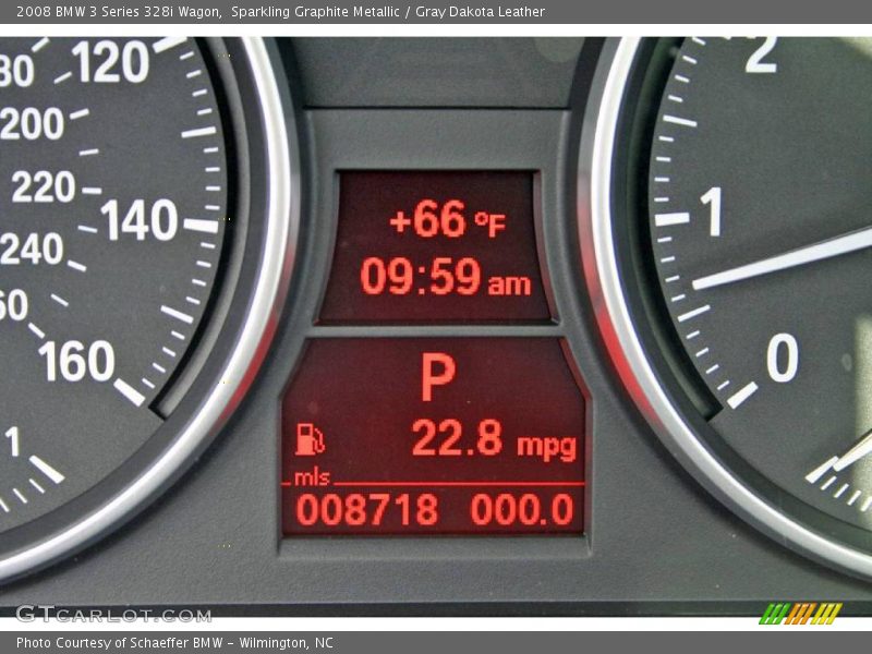 Sparkling Graphite Metallic / Gray Dakota Leather 2008 BMW 3 Series 328i Wagon