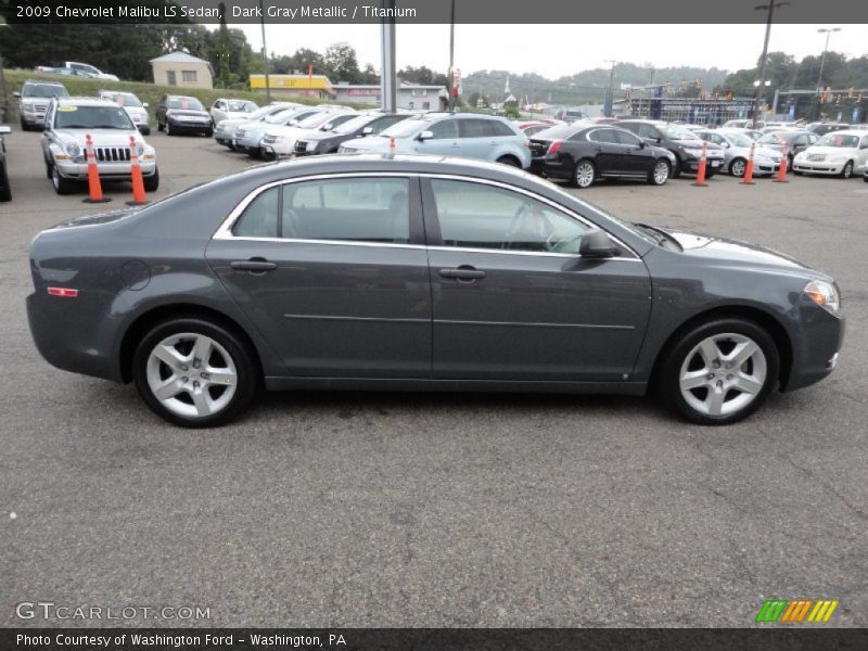 Dark Gray Metallic / Titanium 2009 Chevrolet Malibu LS Sedan