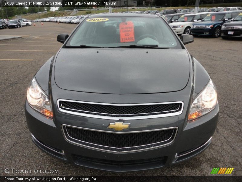 Dark Gray Metallic / Titanium 2009 Chevrolet Malibu LS Sedan