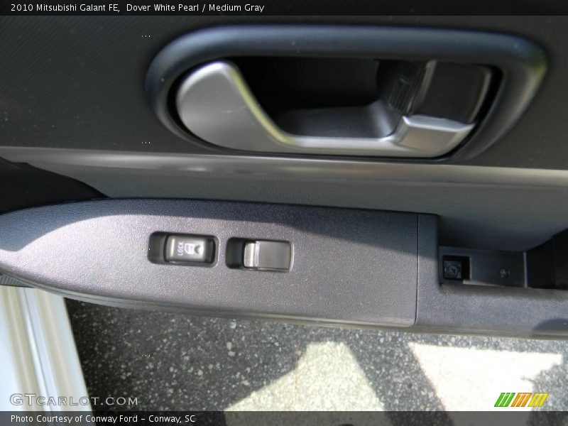 Dover White Pearl / Medium Gray 2010 Mitsubishi Galant FE