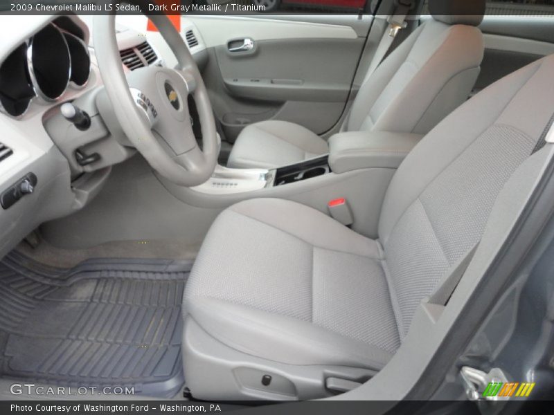 Dark Gray Metallic / Titanium 2009 Chevrolet Malibu LS Sedan