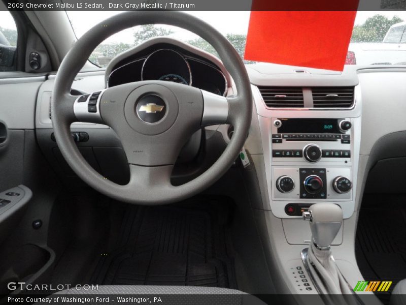 Dark Gray Metallic / Titanium 2009 Chevrolet Malibu LS Sedan