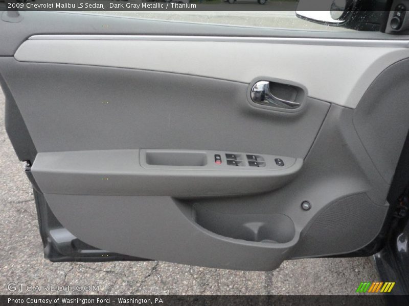 Dark Gray Metallic / Titanium 2009 Chevrolet Malibu LS Sedan