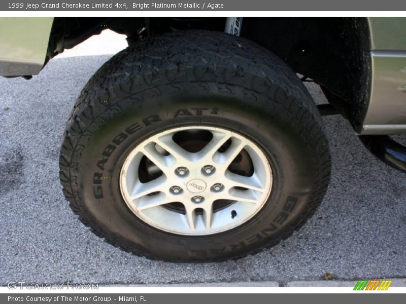 Bright Platinum Metallic / Agate 1999 Jeep Grand Cherokee Limited 4x4