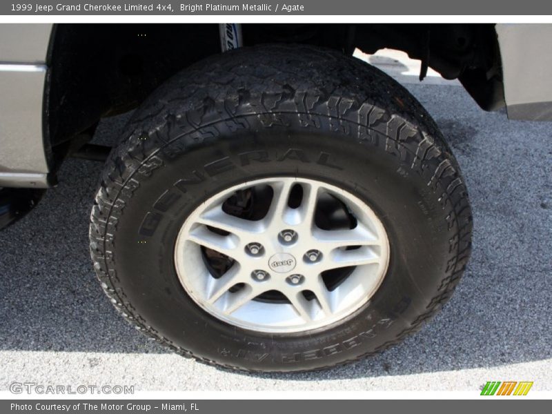 Bright Platinum Metallic / Agate 1999 Jeep Grand Cherokee Limited 4x4