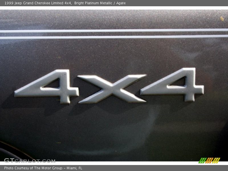 Bright Platinum Metallic / Agate 1999 Jeep Grand Cherokee Limited 4x4
