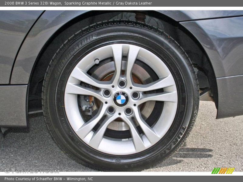 Sparkling Graphite Metallic / Gray Dakota Leather 2008 BMW 3 Series 328i Wagon