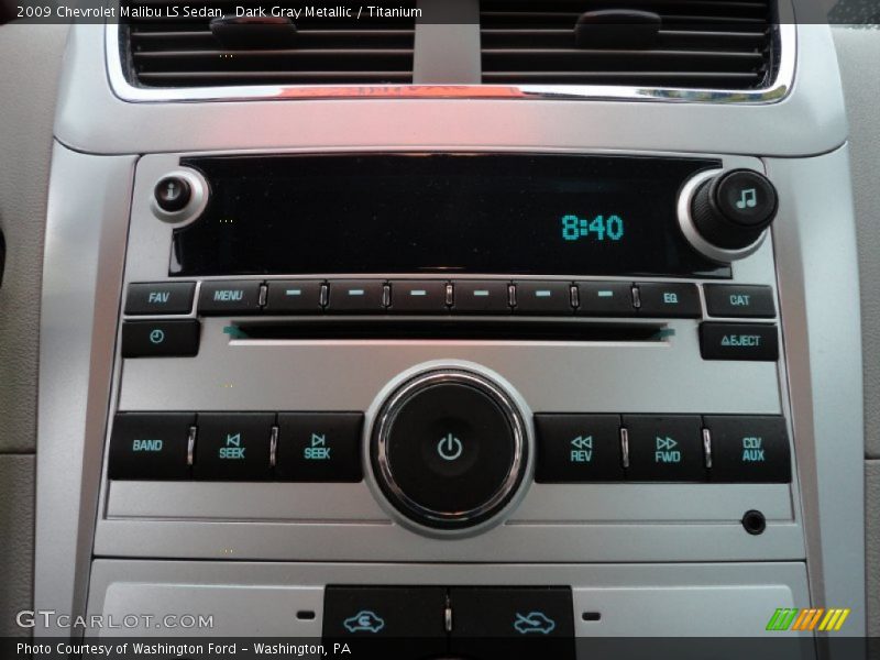 Dark Gray Metallic / Titanium 2009 Chevrolet Malibu LS Sedan