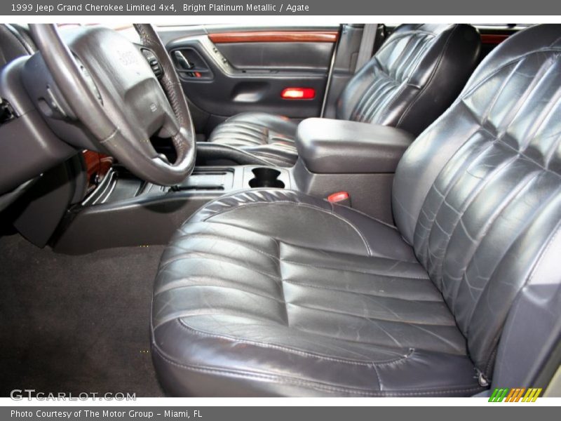 Bright Platinum Metallic / Agate 1999 Jeep Grand Cherokee Limited 4x4