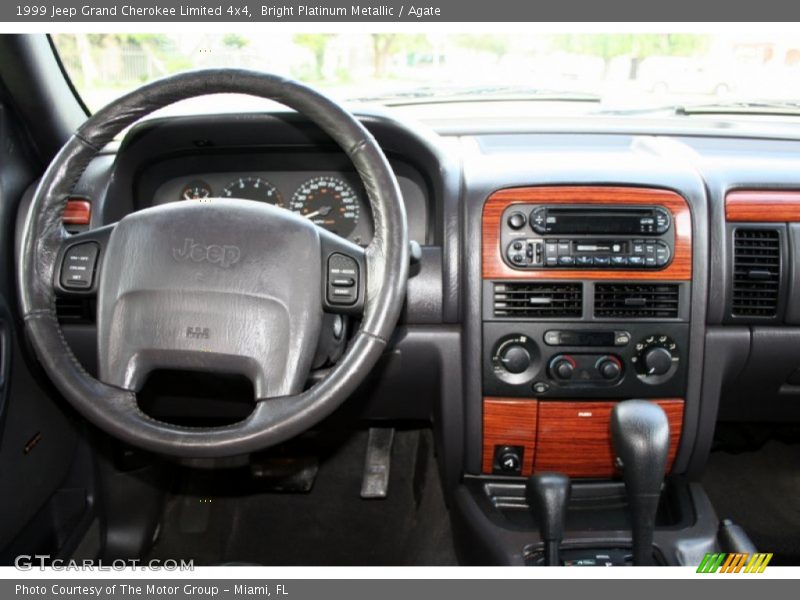 Bright Platinum Metallic / Agate 1999 Jeep Grand Cherokee Limited 4x4