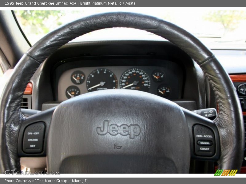 Bright Platinum Metallic / Agate 1999 Jeep Grand Cherokee Limited 4x4