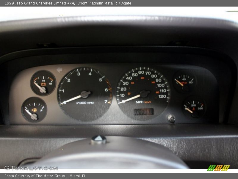 Bright Platinum Metallic / Agate 1999 Jeep Grand Cherokee Limited 4x4