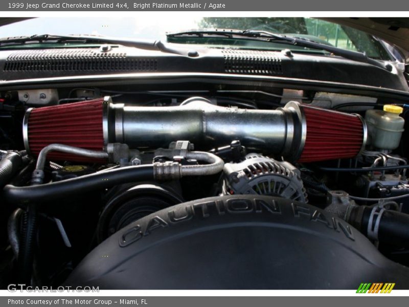 Bright Platinum Metallic / Agate 1999 Jeep Grand Cherokee Limited 4x4