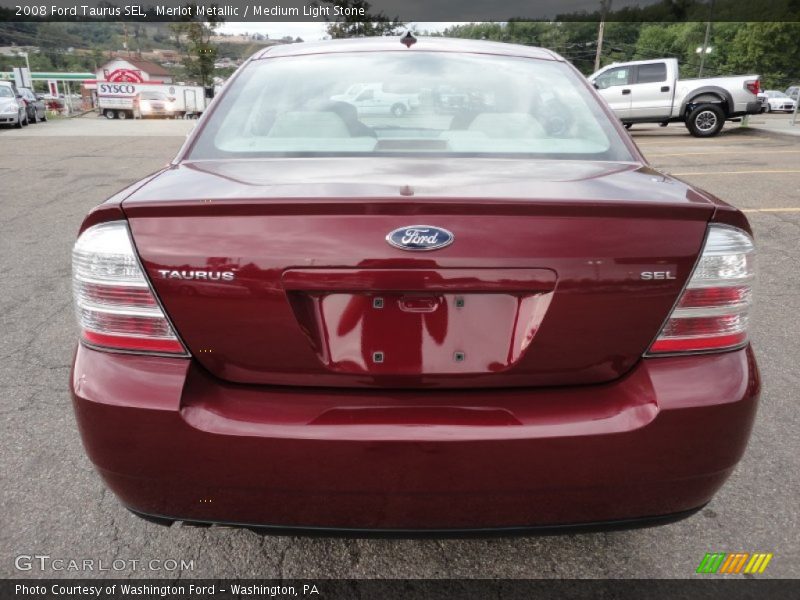 Merlot Metallic / Medium Light Stone 2008 Ford Taurus SEL