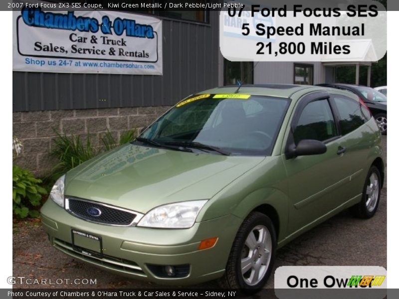 Kiwi Green Metallic / Dark Pebble/Light Pebble 2007 Ford Focus ZX3 SES Coupe