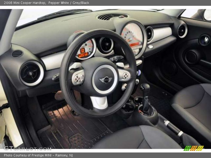 Pepper White / Grey/Black 2008 Mini Cooper Hardtop