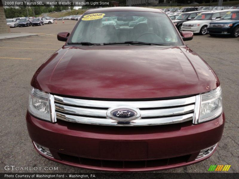 Merlot Metallic / Medium Light Stone 2008 Ford Taurus SEL