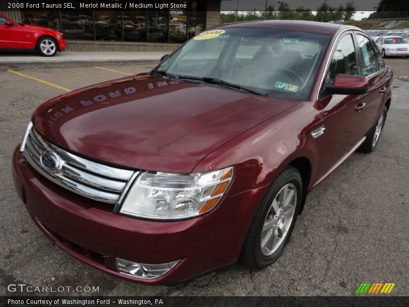 Merlot Metallic / Medium Light Stone 2008 Ford Taurus SEL