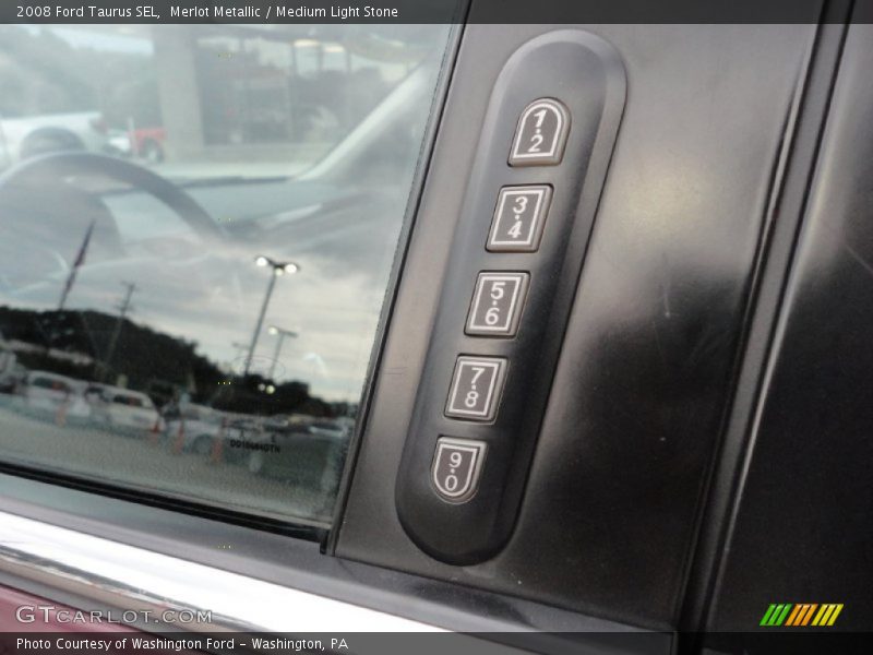 Merlot Metallic / Medium Light Stone 2008 Ford Taurus SEL