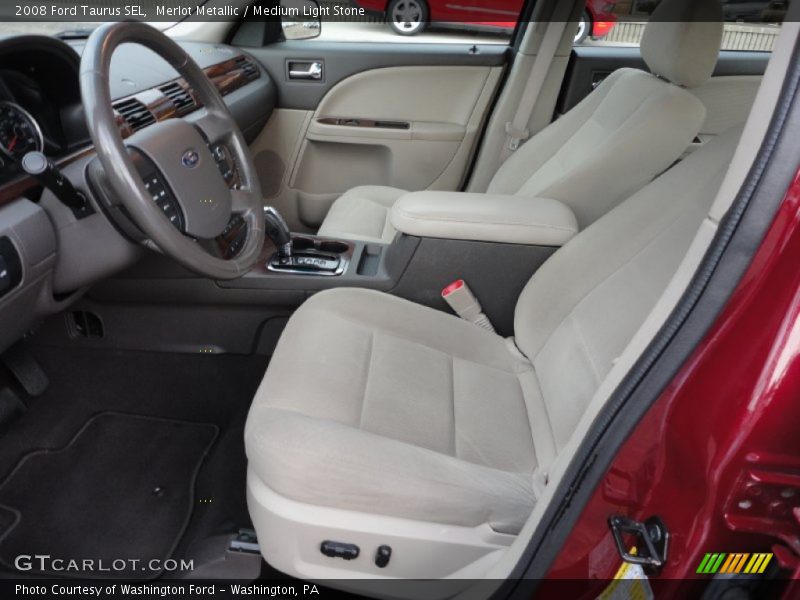 Merlot Metallic / Medium Light Stone 2008 Ford Taurus SEL
