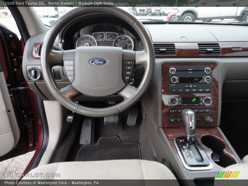 Merlot Metallic / Medium Light Stone 2008 Ford Taurus SEL